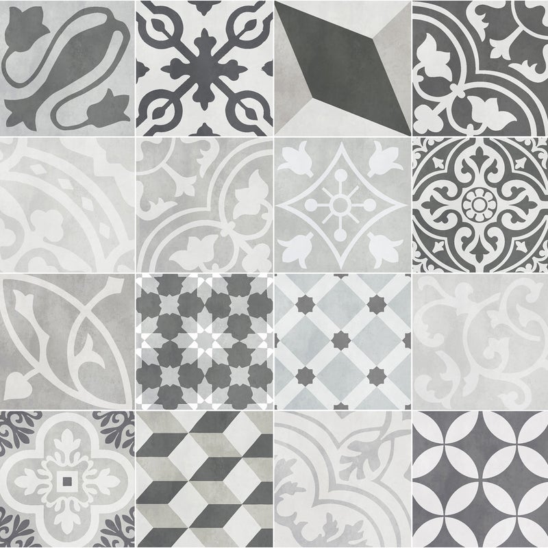 Dywan winylowy Trujillo 66x100 cm - PVC antypoślizgowa, winylowa do kuchni lub salonu, zmywalna, styl hydrauliczny