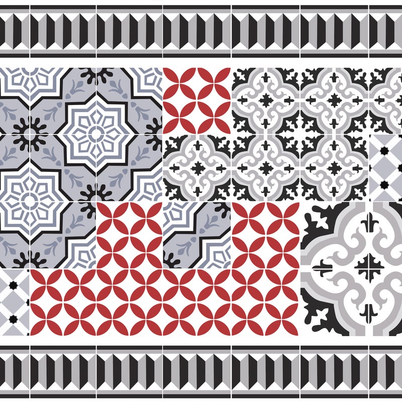 Dywan winylowy Scarlett 66x100 cm - Antypoślizgowy PVC, winyl do kuchni lub salonu, zmywalny, wodoodporny, wodoodporny styl