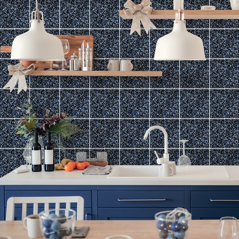 Naklejka tablicowa kredowa – ścieralna naklejka ścienna – MAŁE SERDUSZKA – 150x115cm