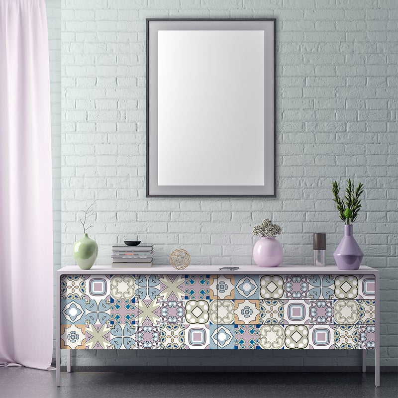 Naklejka tablicowa kredowa – ścieralna naklejka ścienna – KWIATEK – 150x95cm