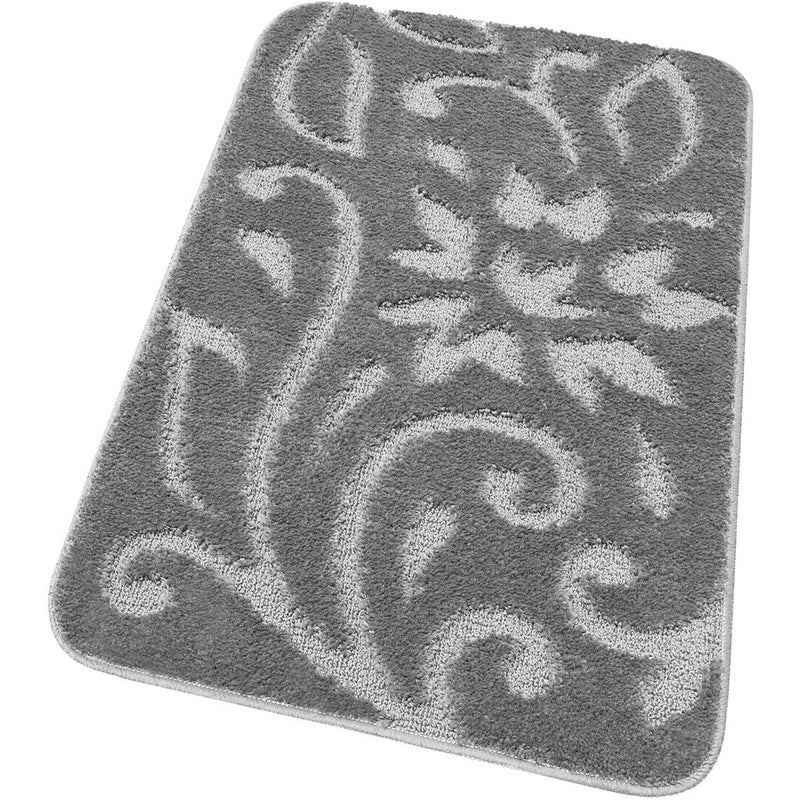 Mata łazienkowa Miękka Dywanik Przyłóżkowy Nowoczesny Elegancki Antypoślizgowy Chłonny Szary 65x130 cm