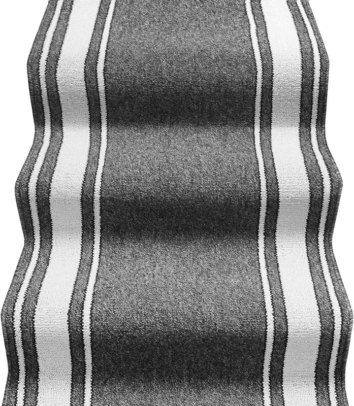 Biegacz Schodowy 67x750 cm 100% Made in Italy Burta Klasyczny Korytarz Kroki Styl Szary