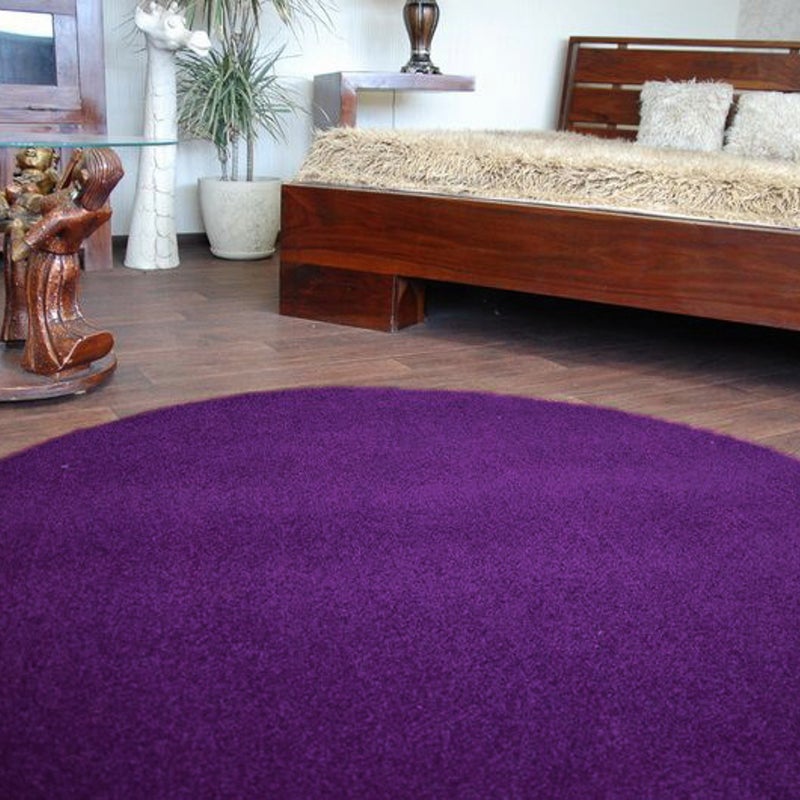 DYWAN koło ETON fiolet koło 133 cm