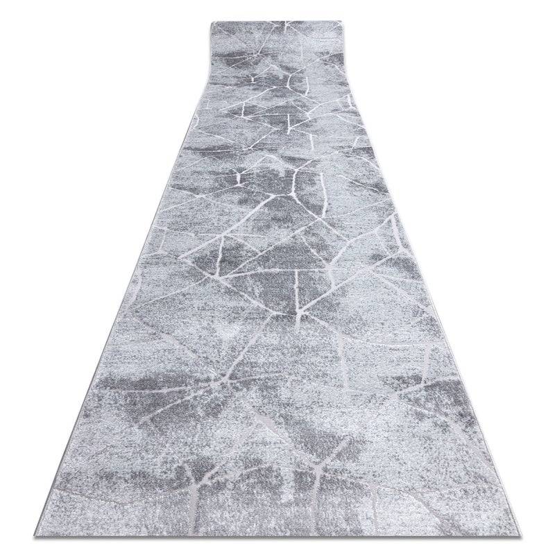 Chodnik Strukturalny MEFE 2783 Marmur dwa poziomy runa szary 200 cm 200x100 cm