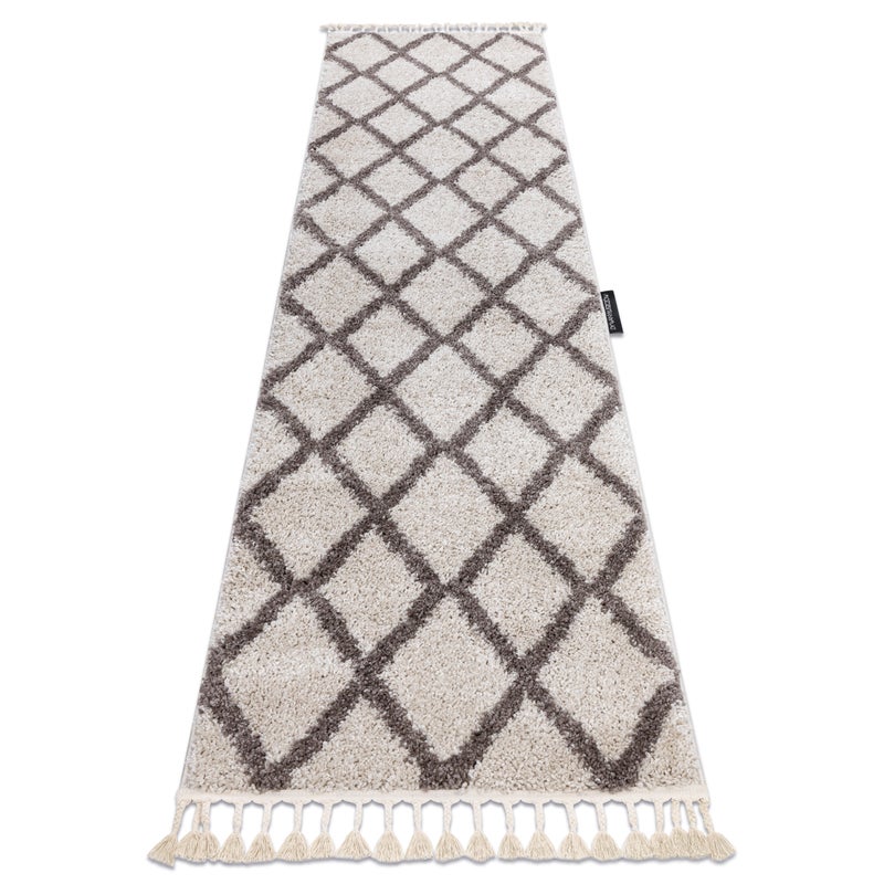 Dywan, Chodnik BERBER TROIK krem - do kuchni, przedpokoju, na korytarz 80x300 cm