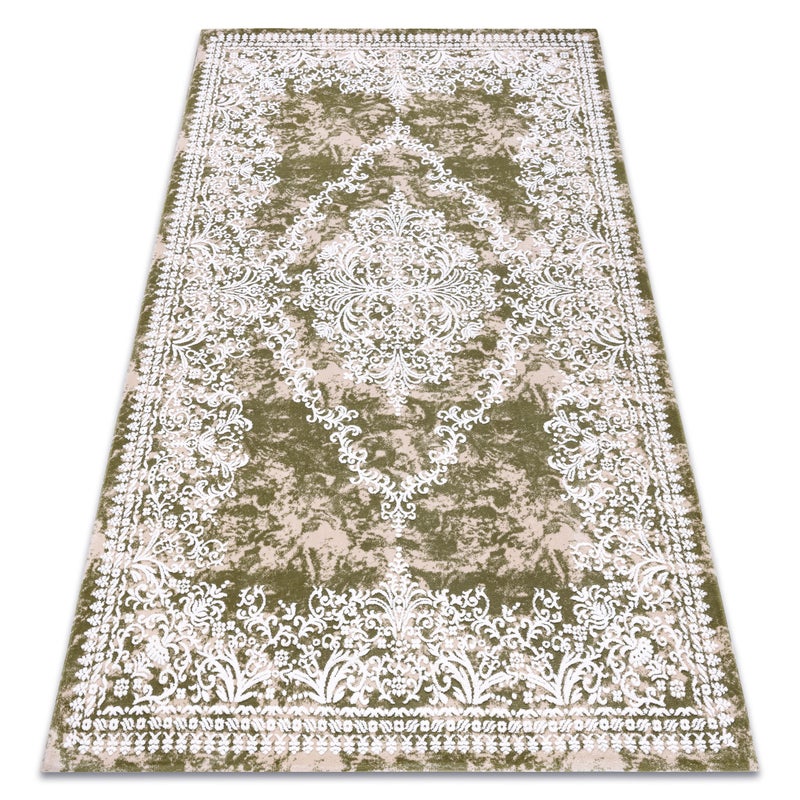 Dywan AKRYL DIZAYN 143 zielony / kość słoniowa 160x230 cm