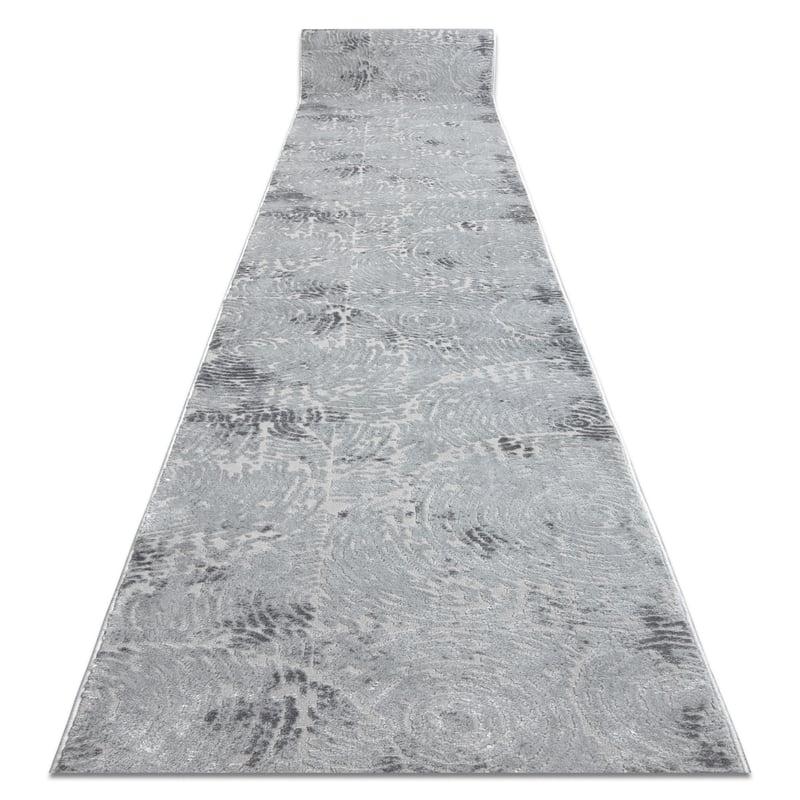Chodnik Strukturalny MEFE 8725 dwa poziomy runa szary 90 cm 90x220 cm