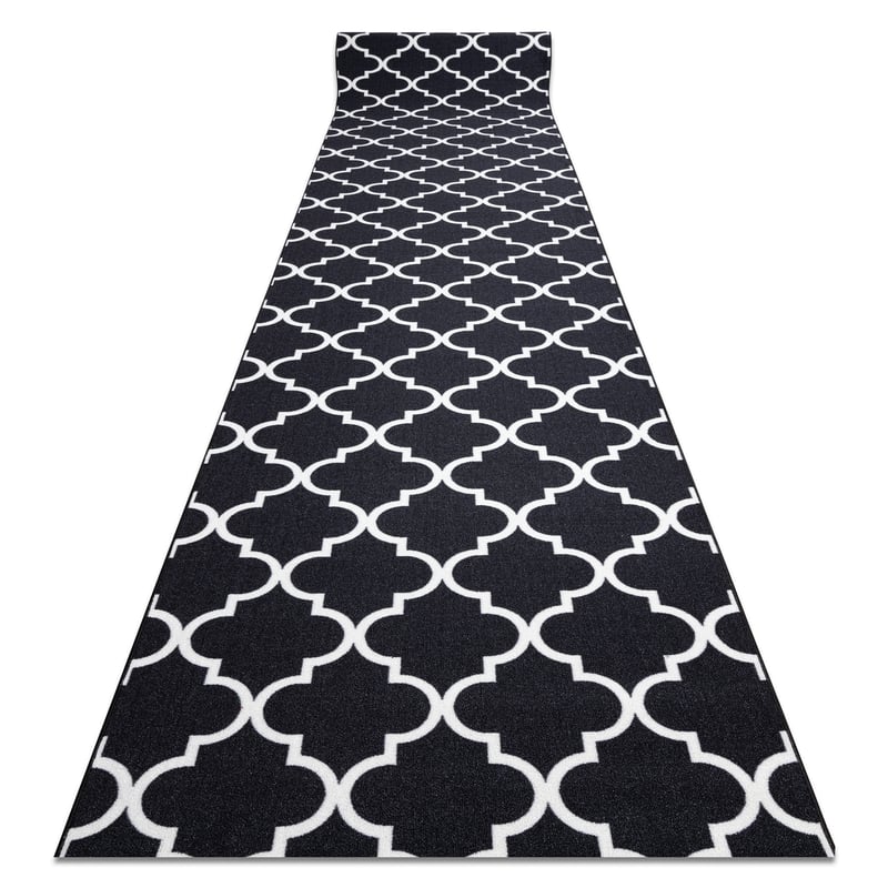 CHODNIK PODGUMOWANY 133 cm KONICZYNA MAROKAŃSKA czarny TRELLIS 30350 133x400 cm