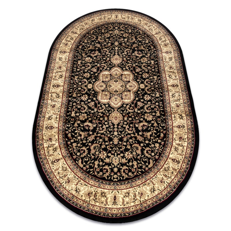 Dywan ROYAL ADR owal wzór 521 czarny 100x180 cm