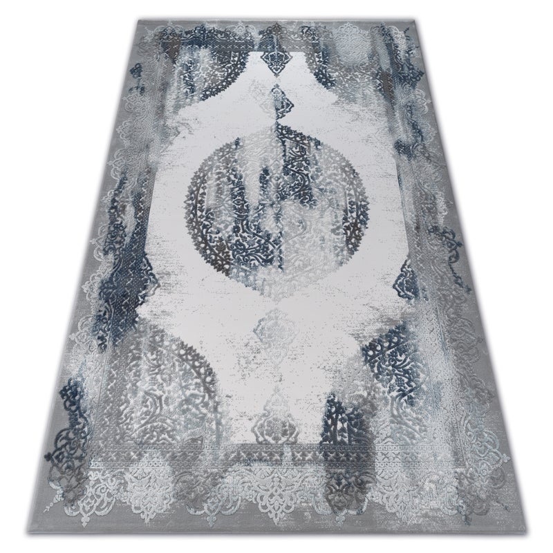 Dywan AKRYL VALENCIA 5040 ORIENT niebieski / szary 80x150 cm