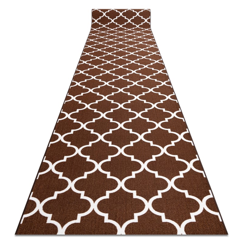 CHODNIK PODGUMOWANY 110 cm KONICZYNA MAROKAŃSKA brąz TRELLIS 30351 110x1050 cm