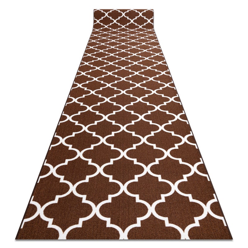 CHODNIK PODGUMOWANY 120 cm KONICZYNA MAROKAŃSKA brąz TRELLIS 30351 120x180 cm