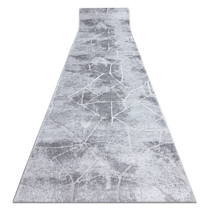 Chodnik Strukturalny MEFE 2783 Marmur dwa poziomy runa szary 200 cm 200x290 cm
