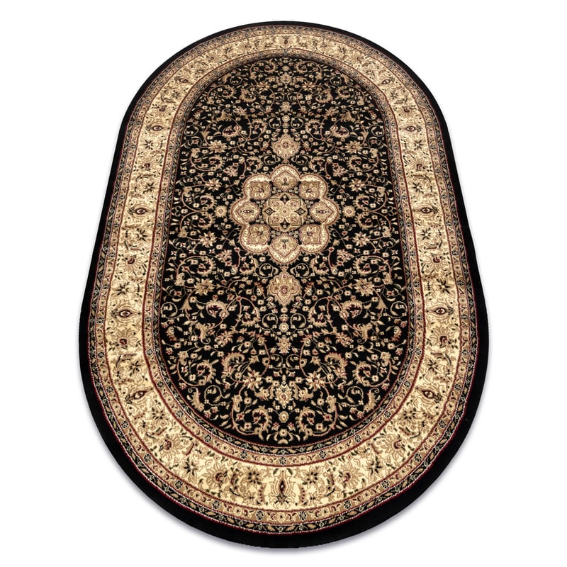 Dywan ROYAL ADR owal wzór 521 czarny 150x250 cm