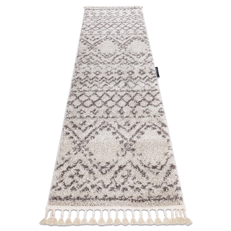 Dywan, Chodnik BERBER RABAT krem - do kuchni, przedpokoju, na korytarz 70x250 cm