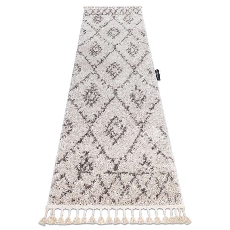 Dywan, Chodnik BERBER FEZ krem - do kuchni, przedpokoju, na korytarz 80x300 cm