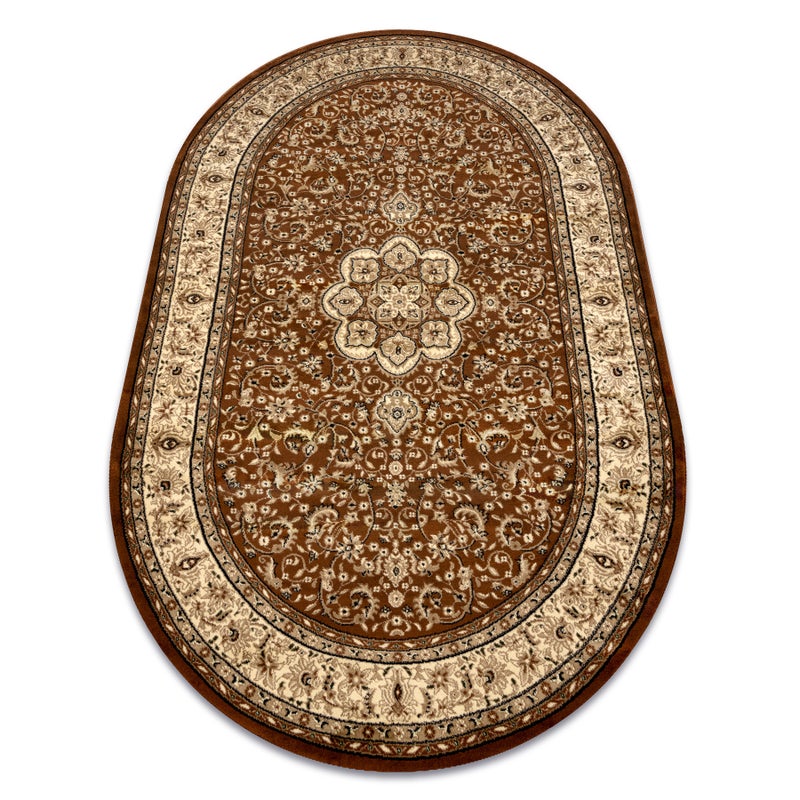 Dywan ROYAL ADR owal wzór 521 brązowy 200x290 cm