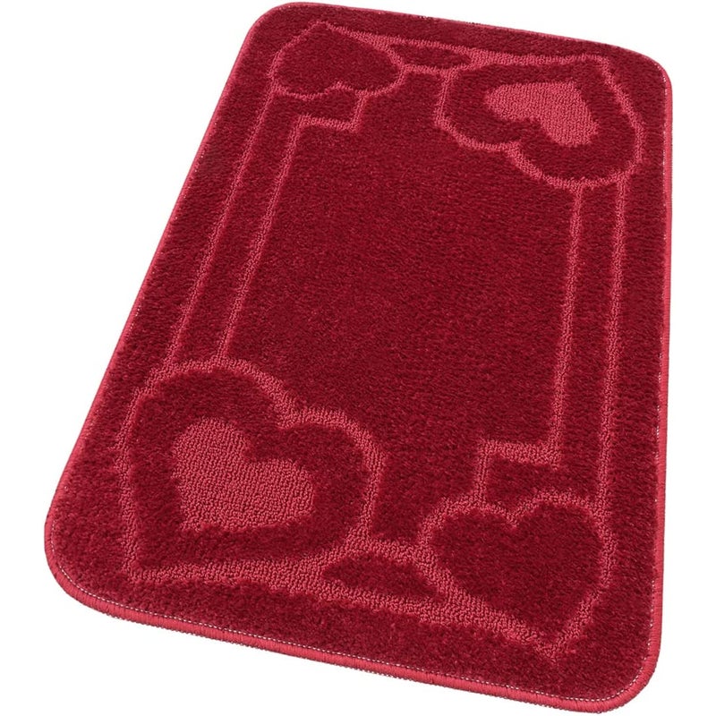 Mata łazienkowa Antypoślizgowy Absorbent 50x80 Cm Kiery Jednolity Kolor Czerwony