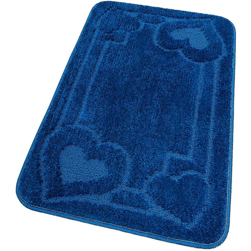 Mata łazienkowa Antypoślizgowy Absorbent 50x110 Cm Kiery Jednolity Kolor Niebieski