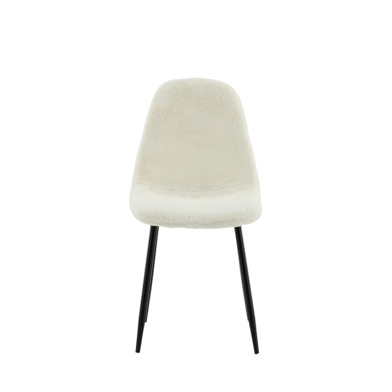 Polar krzesło stołowe Teddy biały.