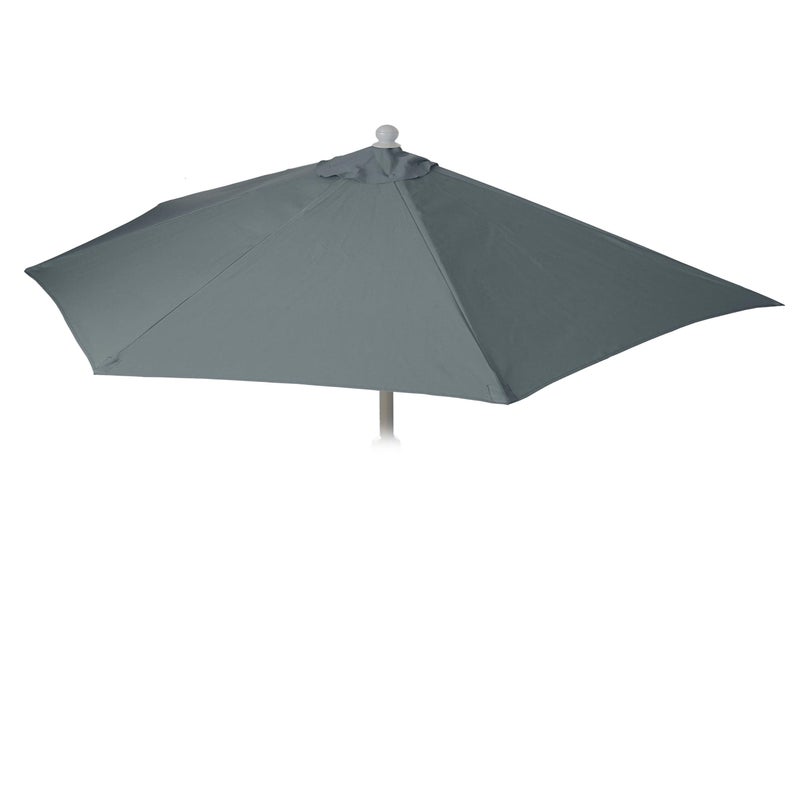 Pokrowiec wymienny na parasol półokrągły Parla, pokrowiec wymienny na parasol, 270cm tkanina/tkanina UV 50+ 3kg ~ antracyt