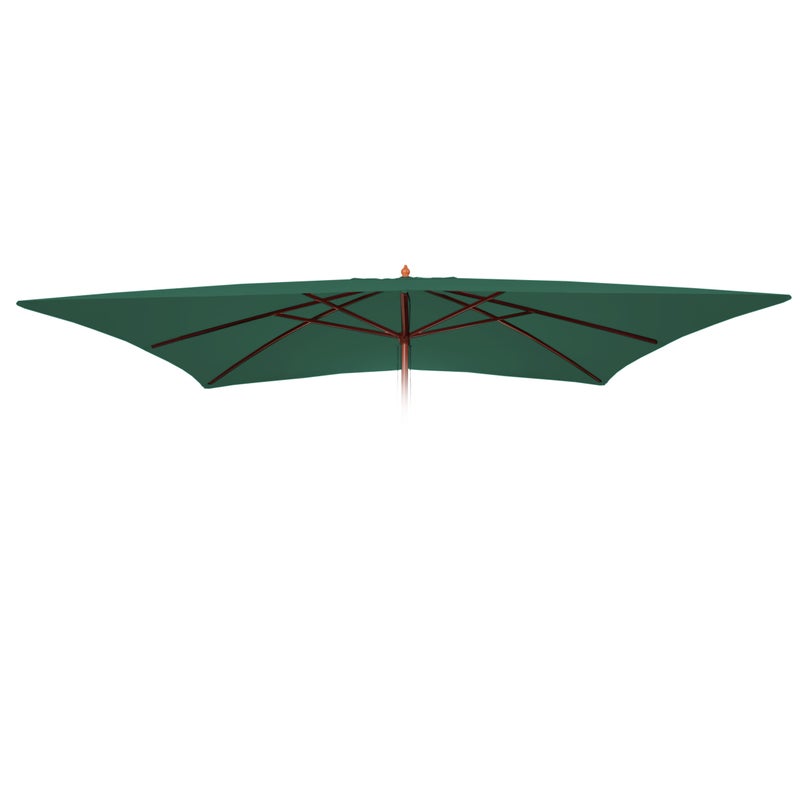 Wymienny pokrowiec na parasol Florida 3x4m, wymienny pokrowiec na parasol, poliester ~ zielony