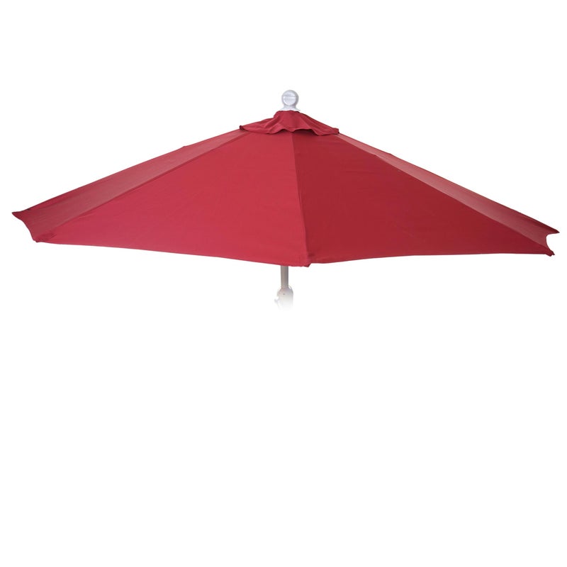 Pokrowiec wymienny na parasol półokrągły Parla, pokrowiec wymienny na parasol, 270cm tkanina/tkanina UV 50+ 3kg ~ bordo
