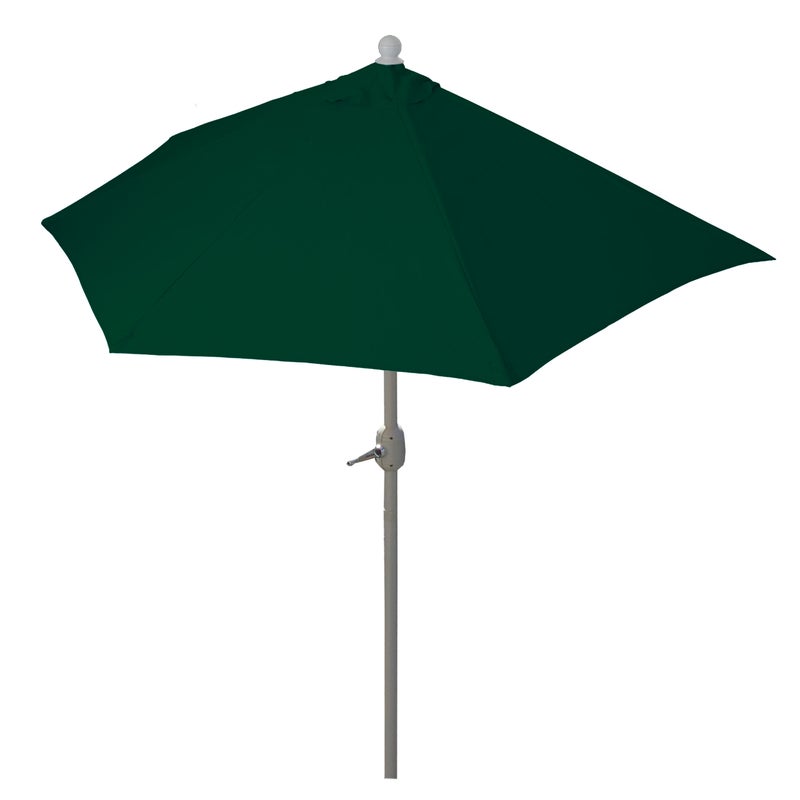 Parasol półokrągły Parla, parasol balkonowy, UV 50+ poliester/aluminium 3 kg ~ 300 cm zielony bez stojaka