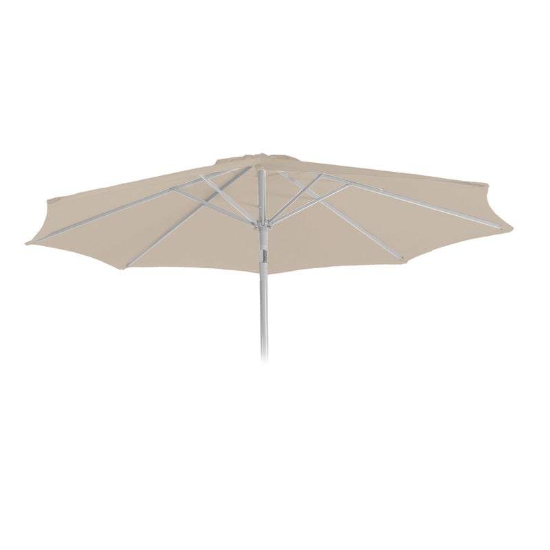 Pokrowiec wymienny na parasol N19, pokrowiec wymienny na parasol, Ø 3m tkanina/tekstylia ~ kremowy