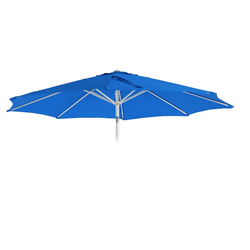 Pokrowiec wymienny na parasol N18, pokrowiec wymienny na parasol, Ø 2,7 m, tkanina/tekstylia 5 kg ~ niebieski