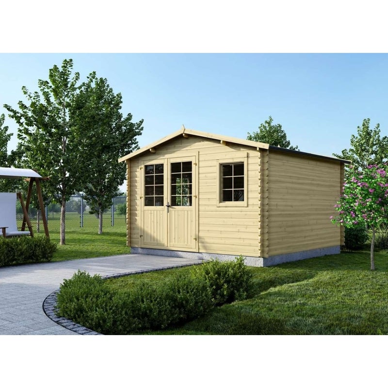 Domek ogrodowy ALTANKA 16 m2 - 4x4 m - 40 mm, drewniany, DOM611, 1 szt.