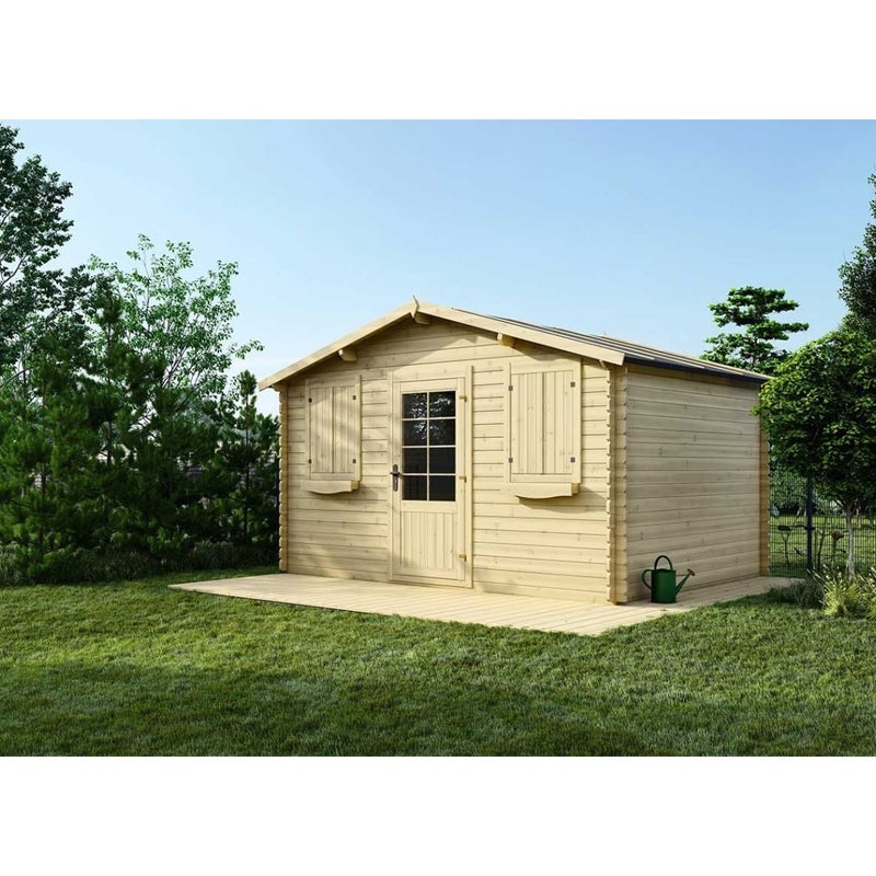 Domek ogrodowy ALTANKA 12 m2 - 4x3 m - 28 mm, drewniany, DOM137, 1 szt.