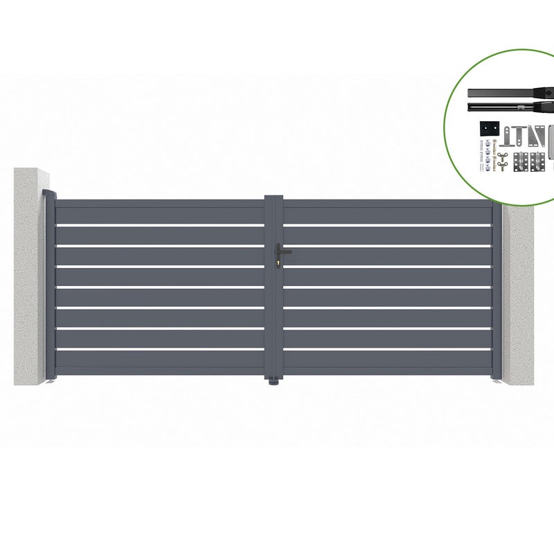 Brama skrzydłowa elektryczna 4m VOGEL 400B160 + napęd HICKER B200