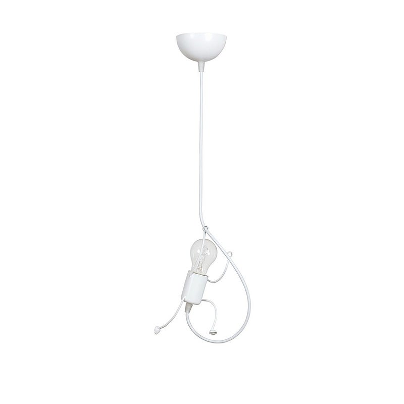 Dziecięca lampa sufitowa Mime biała 1xE27 ø14cm