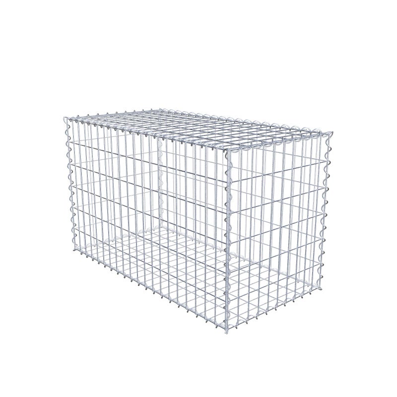 Gabion 100 cm x 60 cm x 50 cm (dł. x wys. x gł.), rozmiar oczek 5 cm x 10 cm, spirala