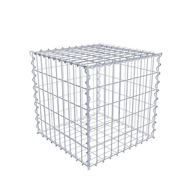 Gabion 50 cm x 50 cm x 50 cm (dł. x wys. x gł.), rozmiar oczek 5 cm x 10 cm, spirala