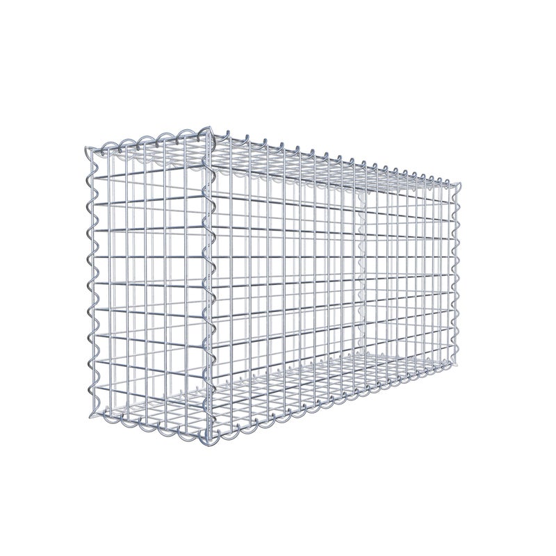 Gabion 100 cm x 50 cm x 30 cm (dł. x wys. x gł.), rozmiar oczek 5 cm x 5 cm, spirala