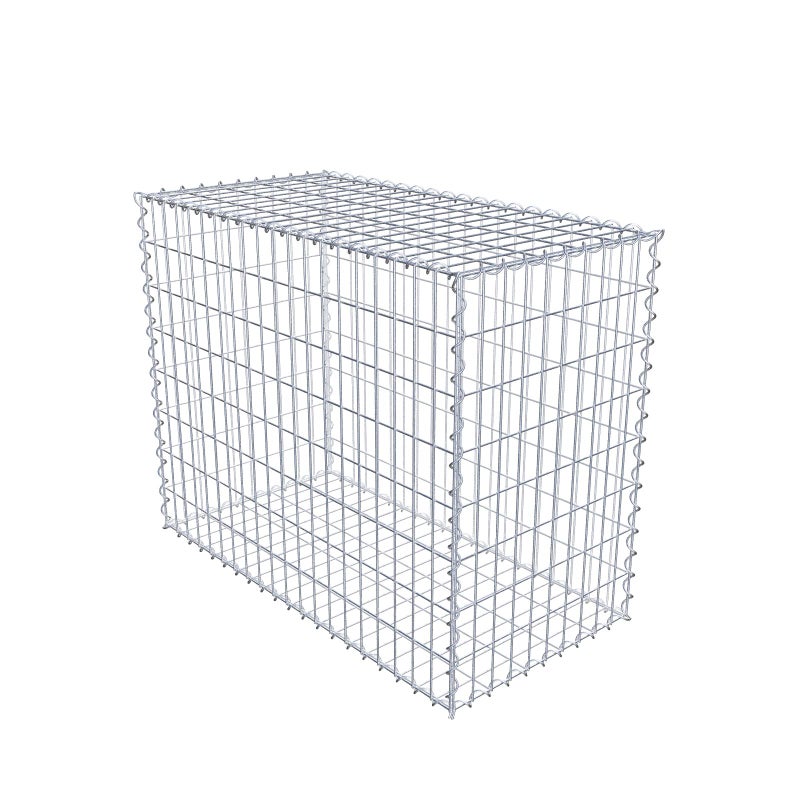 Gabion 100 cm x 80 cm x 50 cm (dł. x wys. x gł.), rozmiar oczek 5 cm x 10 cm, spirala