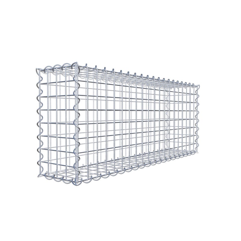 Gabion 100 cm x 40 cm x 20 cm (dł. x wys. x gł.), rozmiar oczek 5 cm x 5 cm, spirala