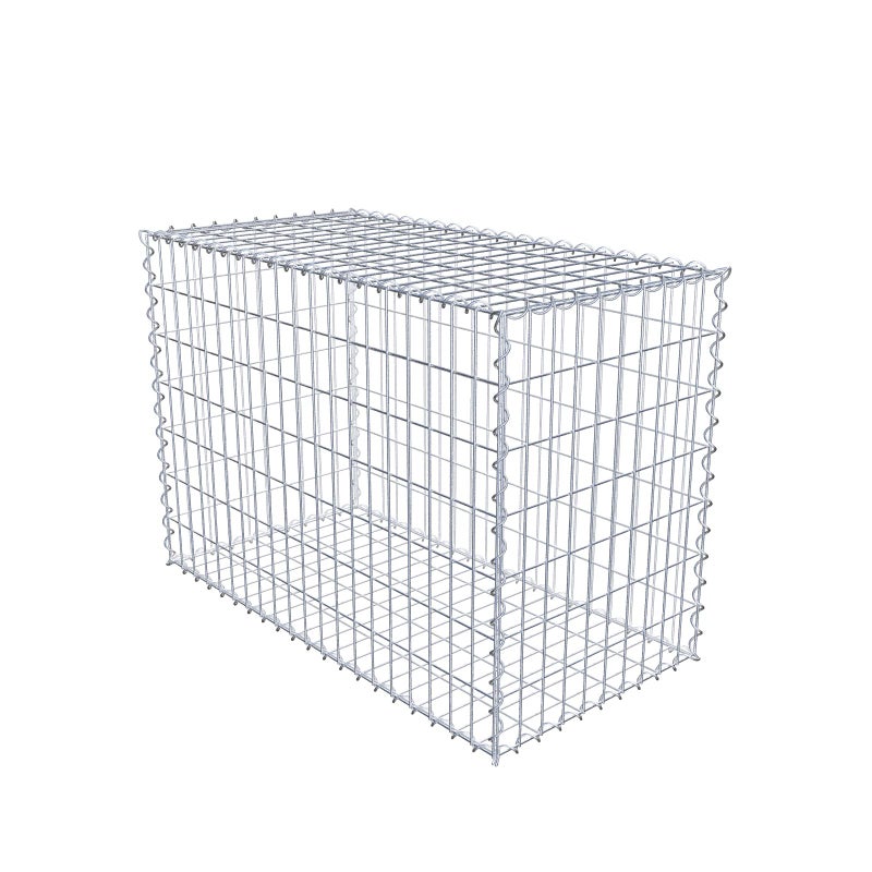 Gabion 100 cm x 70 cm x 50 cm (dł. x wys. x gł.), rozmiar oczek 5 cm x 10 cm, spirala