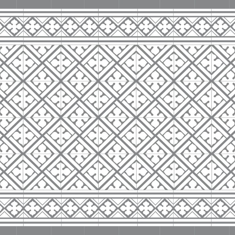 Dywan winylowy Palace 66x100 - antypoślizgowy PVC, winylowy do kuchni lub salonu, zmywalny, styl hydrauliczny