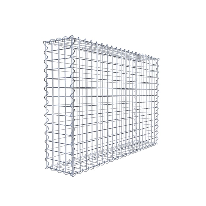 Gabion 100 cm x 70 cm x 20 cm (dł. x wys. x gł.), rozmiar oczek 5 cm x 5 cm, spirala