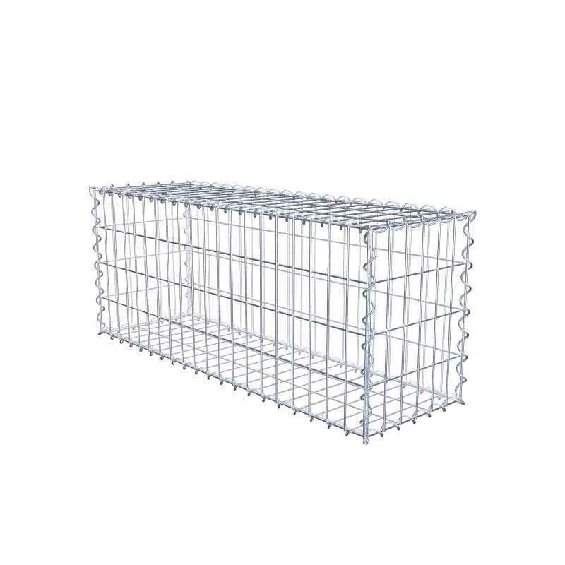 Gabion 100 cm x 40 cm x 30 cm (dł. x wys. x gł.), rozmiar oczek 5 cm x 10 cm, spirala