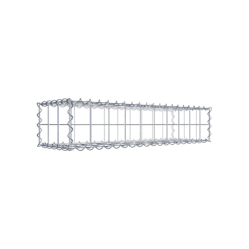 Gabion 100 cm x 20 cm x 30 cm (dł. x wys. x gł.), rozmiar oczek 10 cm x 10 cm, spirala