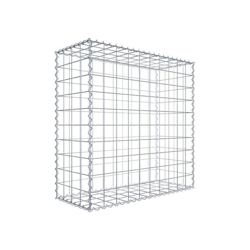 Gabion 100 cm x 100 cm x 40 cm (dł. x wys. x gł.), rozmiar oczek 10 cm x 10 cm, spirala
