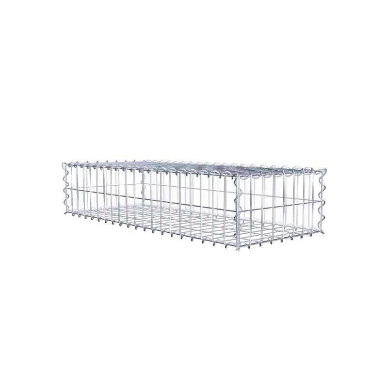 Gabion 100 cm x 20 cm x 40 cm (dł. x wys. x gł.), rozmiar oczek 5 cm x 10 cm, spirala