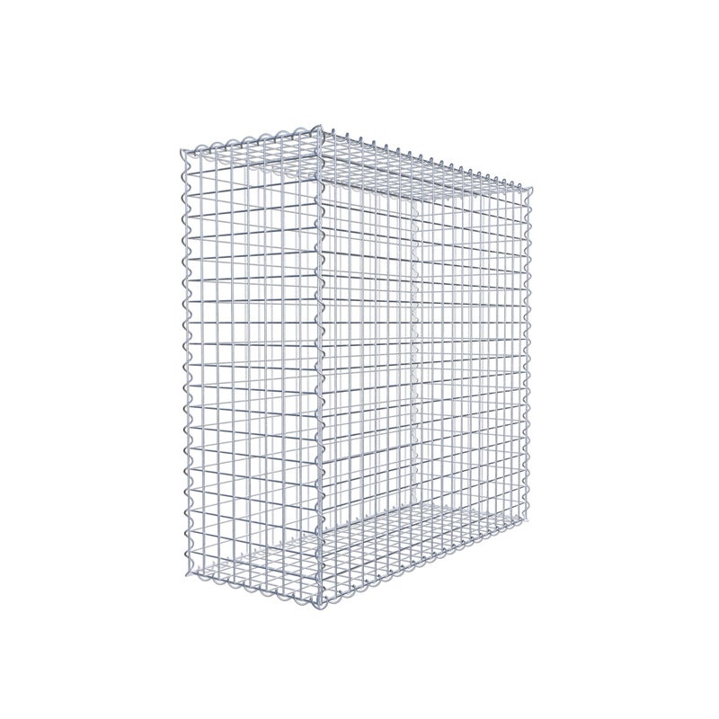 Gabion 100 cm x 100 cm x 40 cm (dł. x wys. x gł.), rozmiar oczek 5 cm x 5 cm, spirala