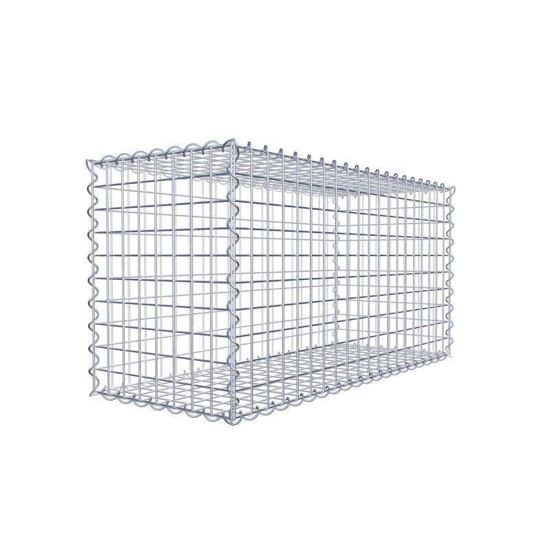 Gabion 100 cm x 50 cm x 40 cm (dł. x wys. x gł.), rozmiar oczek 5 cm x 5 cm, spirala