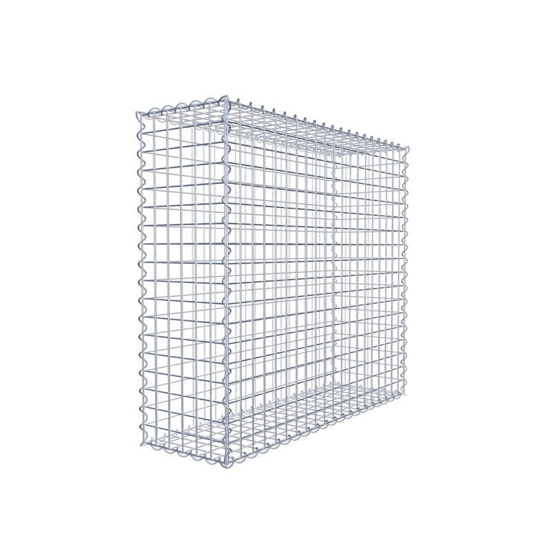 Gabion 100 cm x 90 cm x 30 cm (dł. x wys. x gł.), rozmiar oczek 5 cm x 5 cm, spirala