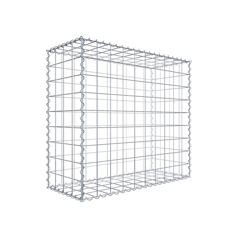 Gabion 100 cm x 90 cm x 40 cm (dł. x wys. x gł.), rozmiar oczek 10 cm x 10 cm, spirala